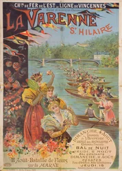 Plakat, das die Chemin de Fer de l
